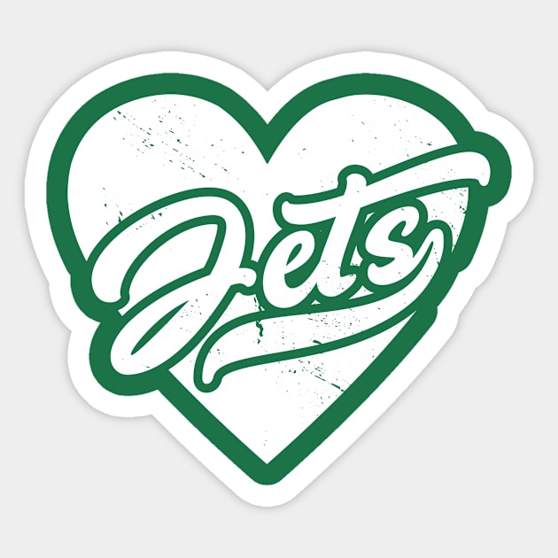 Vintage Jets School Spirit // High School Football Mascot // Go Jets Sticker by SLAG_Creative